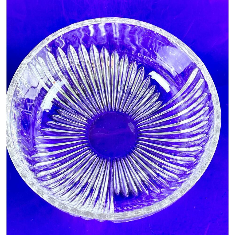 VTG Nachtmann Bowl Clear Crystal Hand Cut German Bohemian Fruit Candy